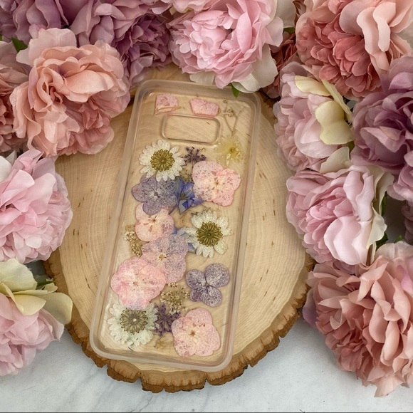Beautiful Hand Pressed Flower Samsung Galaxy Note 9 Phone Case - Picture 5 of 15